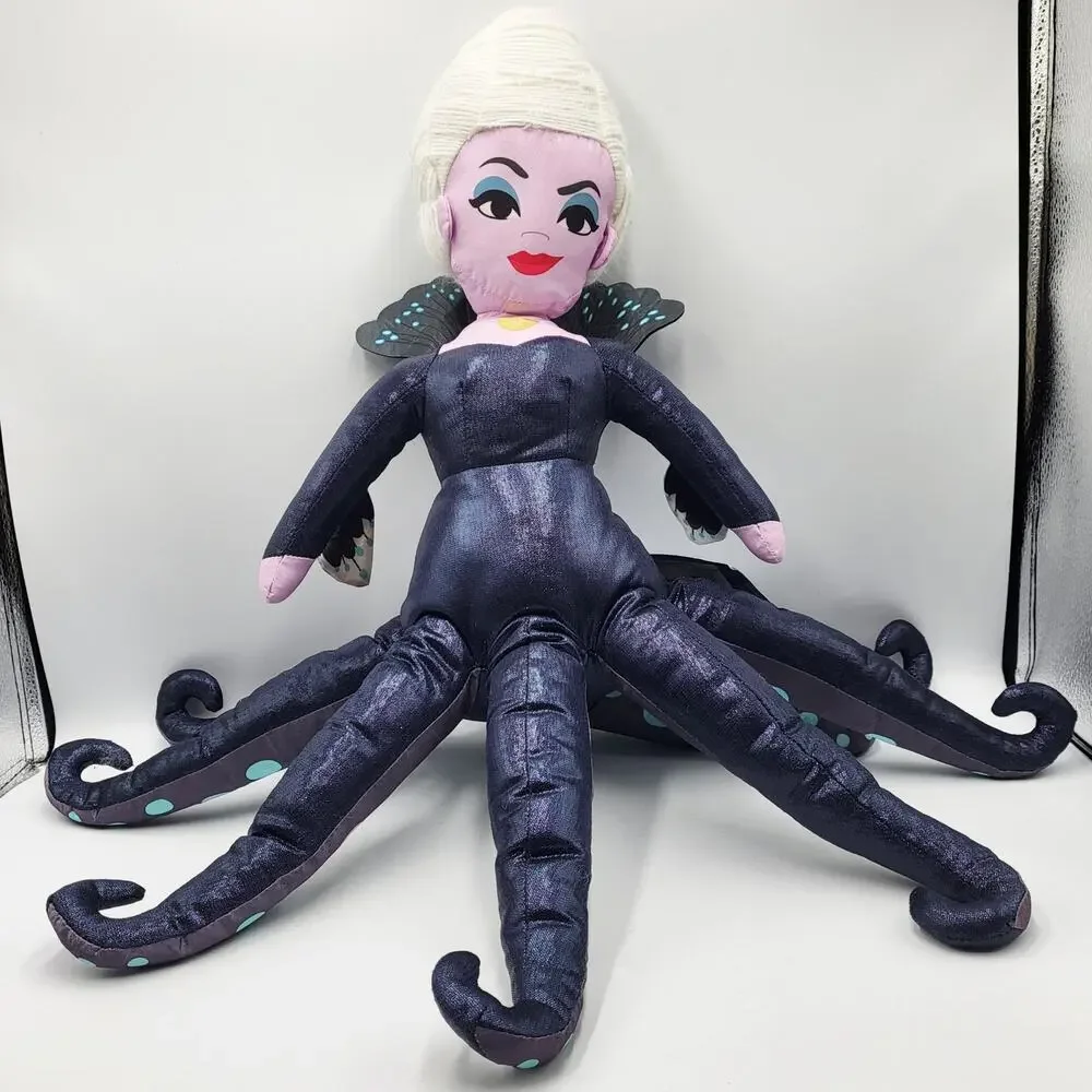 NWT Disney The Little Mermaid Ursula Octopus Shape Plush Buddy Pillow Decorative